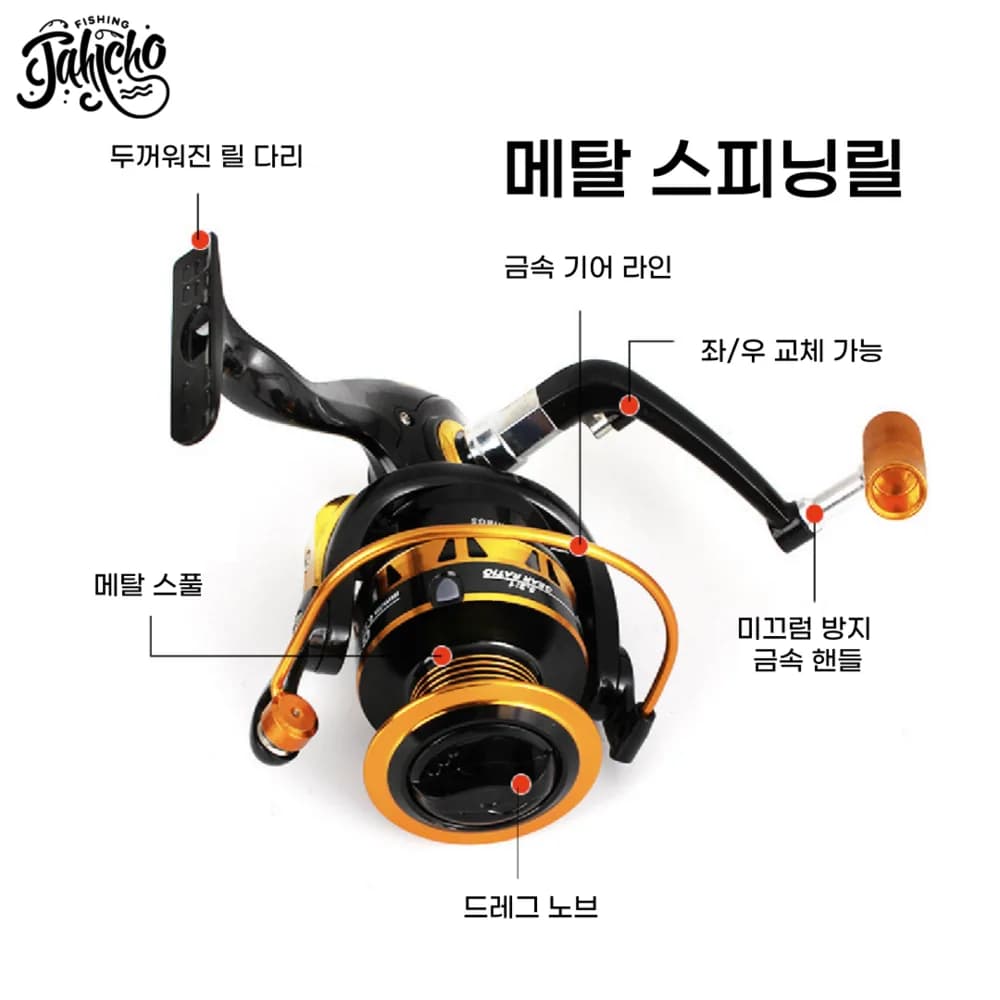 JAHCHO 캠핑 바다낚시 입문자용 다용도 미니 낚시대 세트