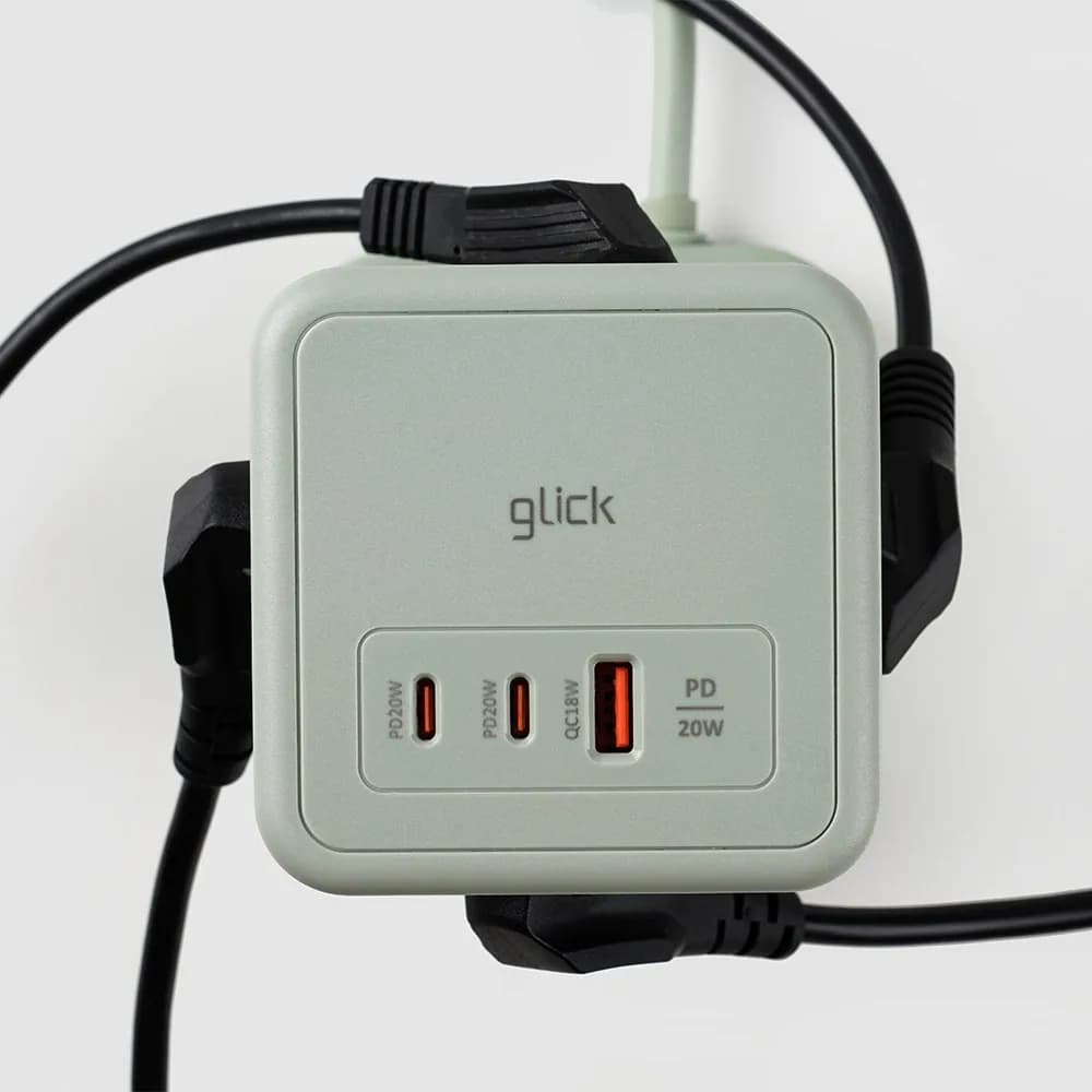 지클릭커 타워 8구 고용량 4000W USB 멀티탭 NP708PD 그린