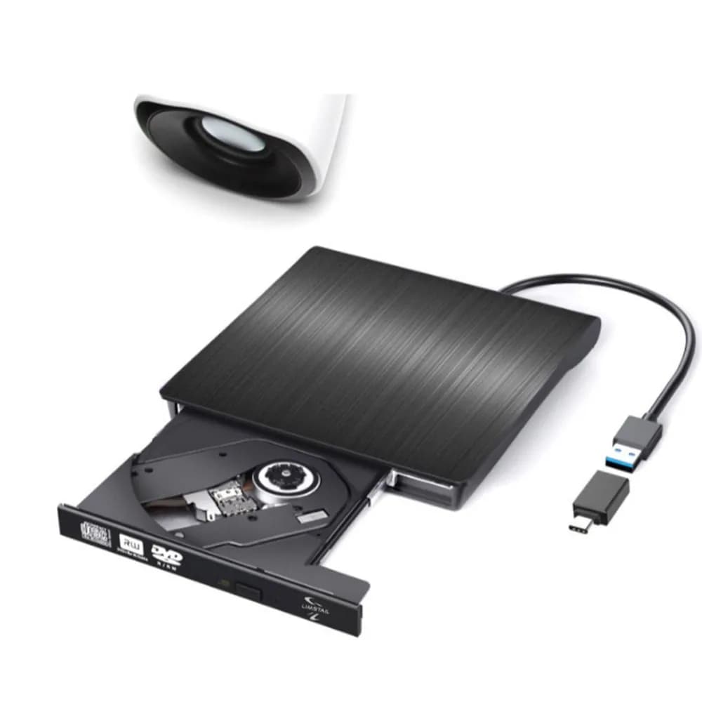 림스테일 USB 3.0 CD / DVD RW 멀티 외장형 ODD + C타입 젠더 세트