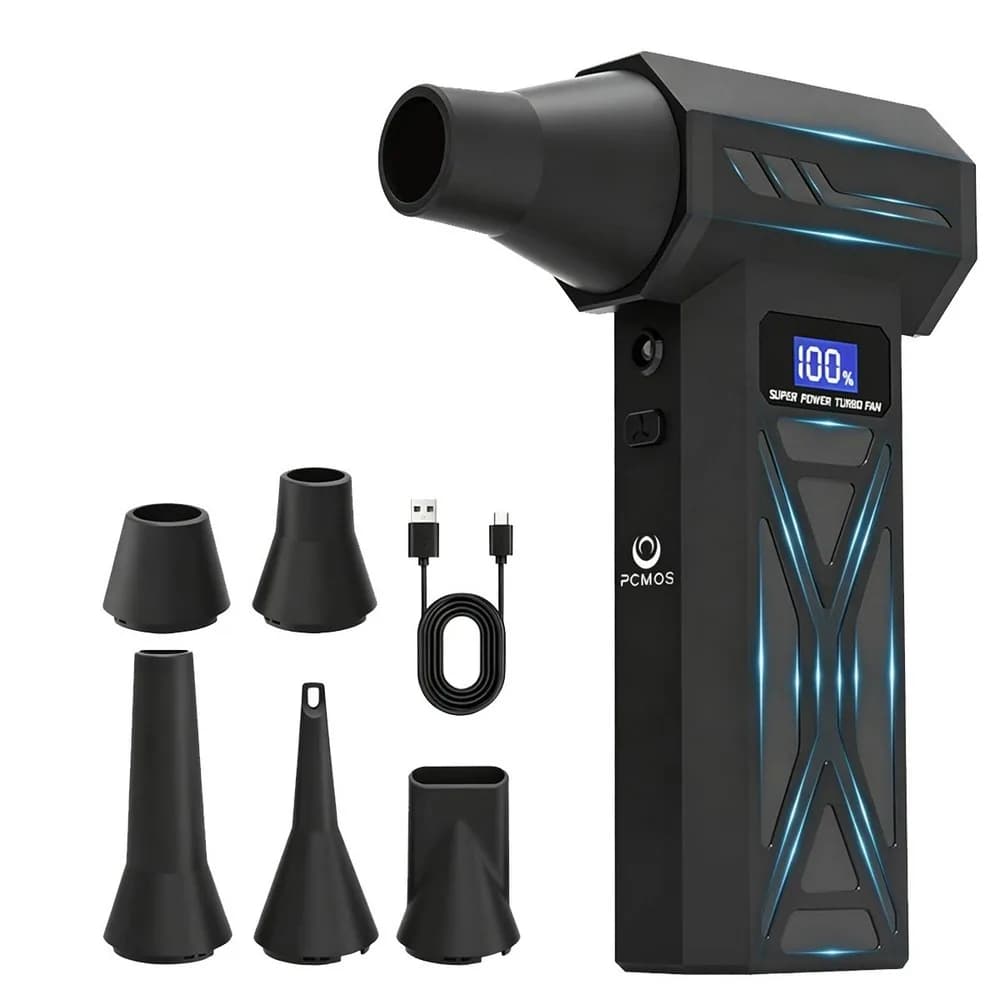 P70 4단계 터보 제트 블로워 무선 에어건 초고속 130 000RPM LED 조명 & 배터리 잔량 표시 휴대용 포켓 사이즈 캠핑/자동차 세차/청소용