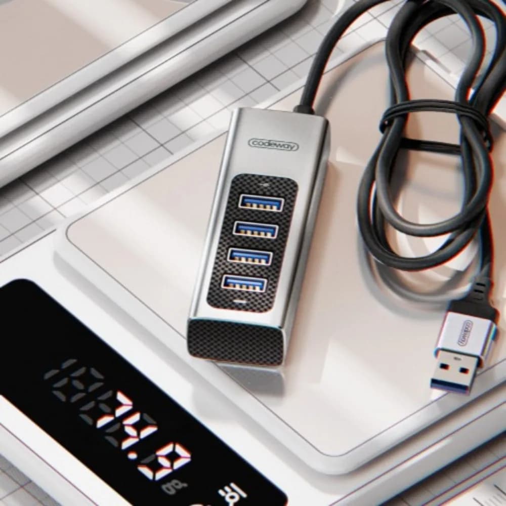 코드웨이 USB 3.0 타입 노트북 멀티허브 4포트