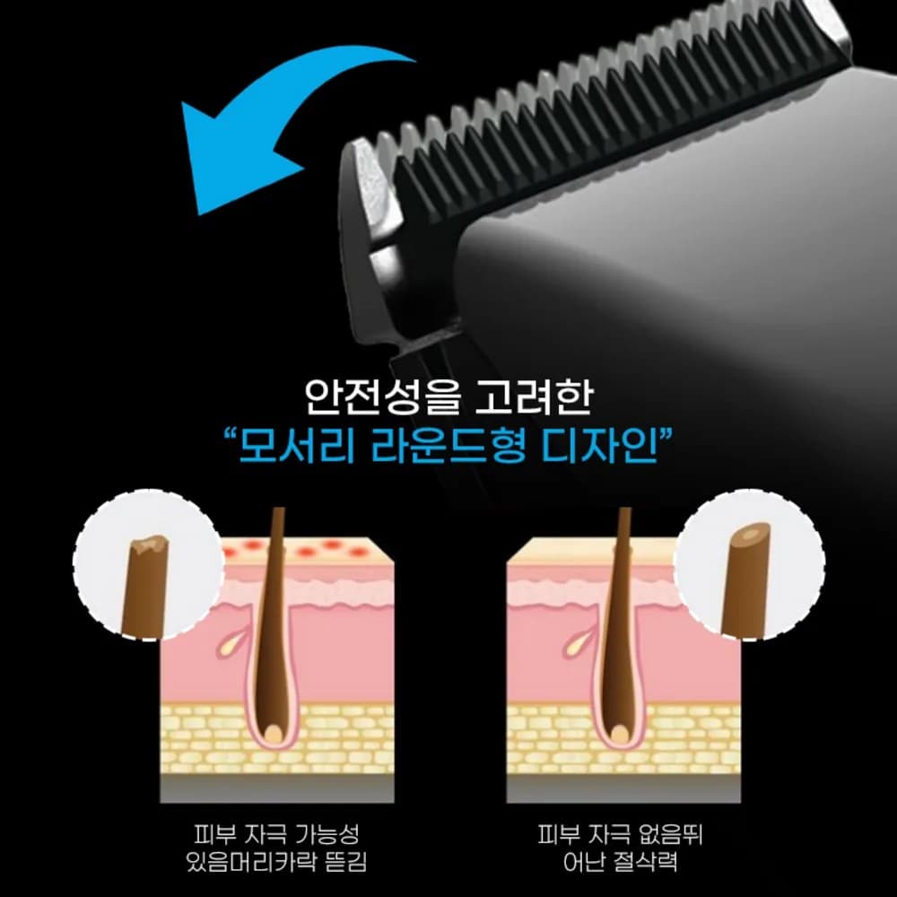 Darlisex 남자 바리깡 길이조절 저소음 전문가용 이발기 + 4빗세트