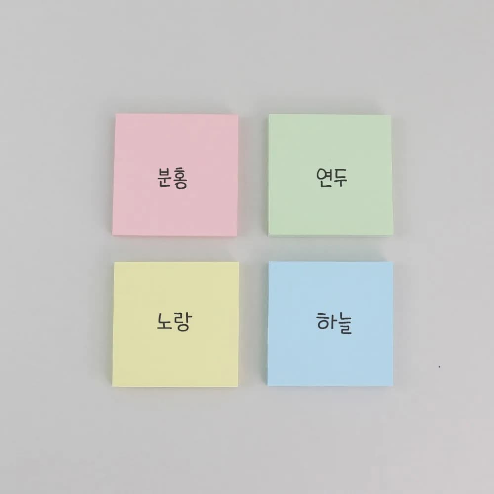 탐사 점착 메모지 76 x 76 mm 400p, 혼합색상, 1개