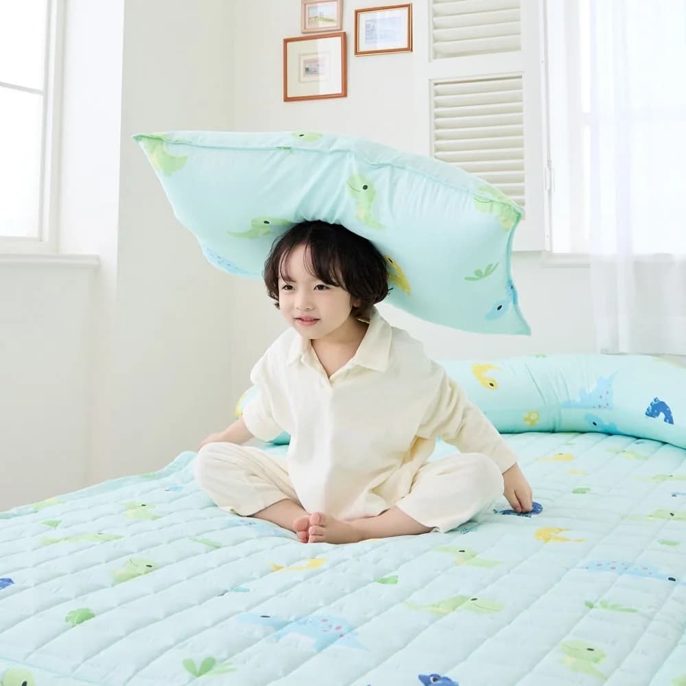 침대패드 알러지케어 어린이 매트리스 슈퍼싱글 패드 고정밴드 누빔패드