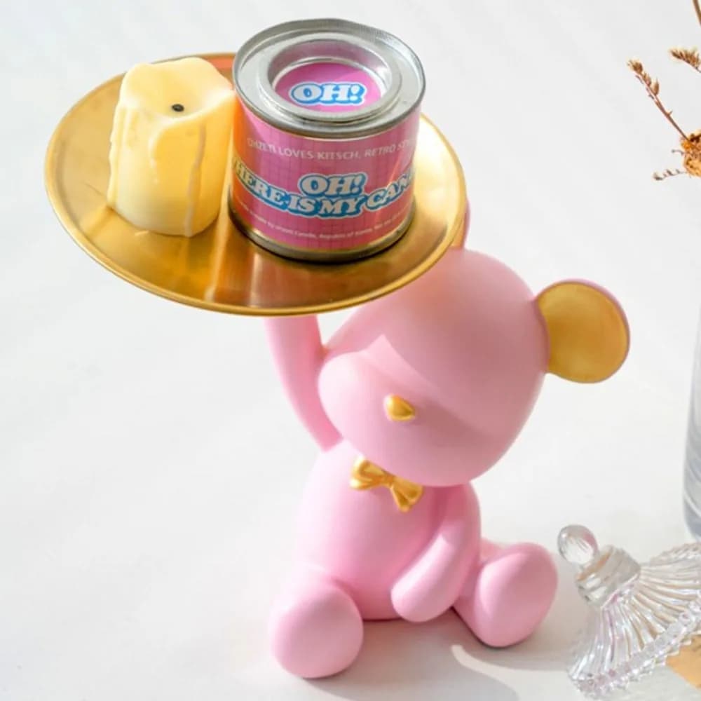일상HO감 북극곰 곰돌이 트레이 악세사리 수납함 차키보관