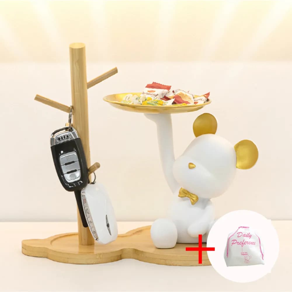 일상HO감 북극곰 곰돌이 트레이 악세사리 수납함 차키보관