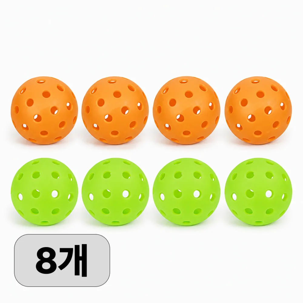40홀 피클볼 실외용 74mm 고탄성 연습 경기용 볼