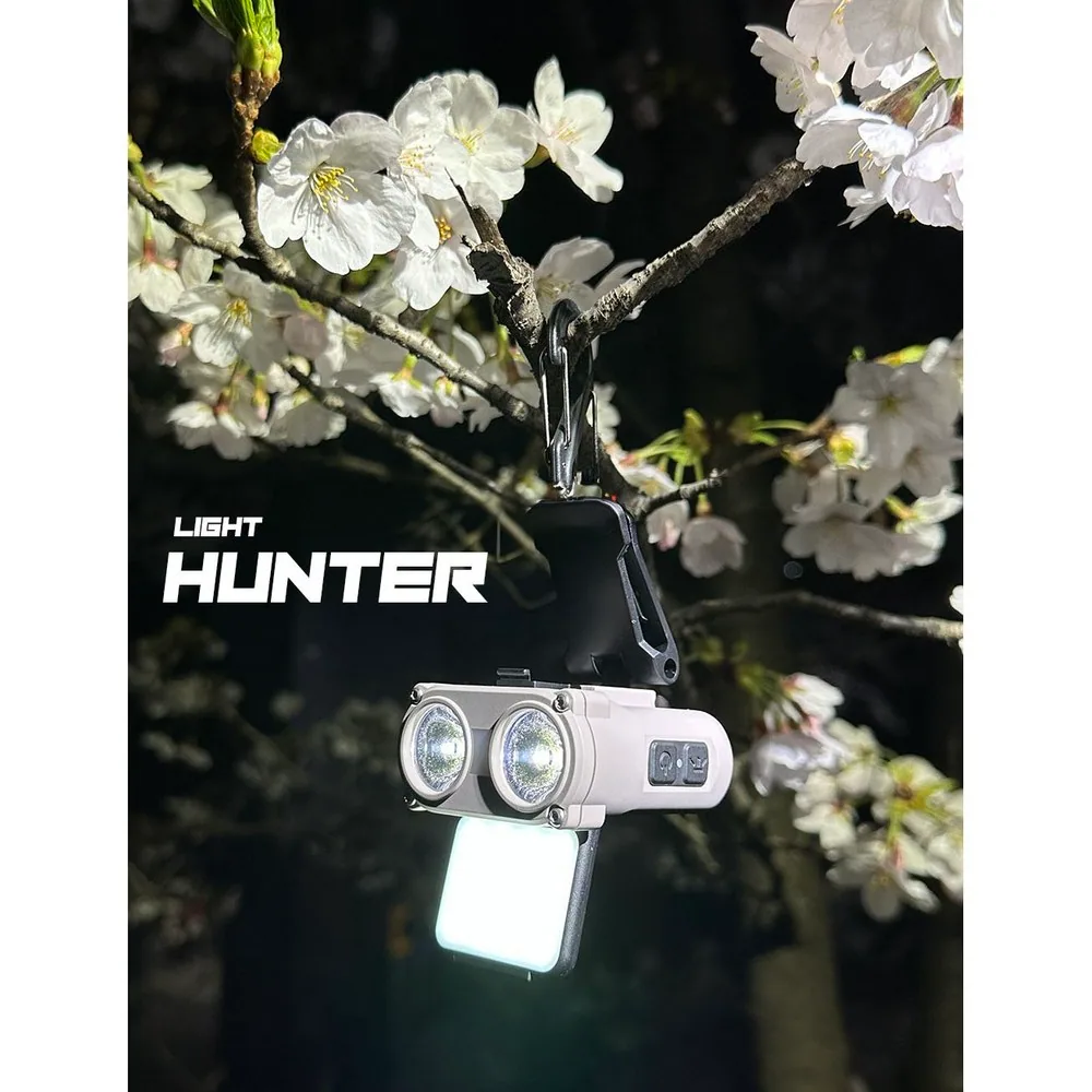 라이트헌터 X3 모션센서 캡라이트 헤드랜턴 LED 등산 해루질 낚시 이너캠핑 라이트, 블랙, 1개