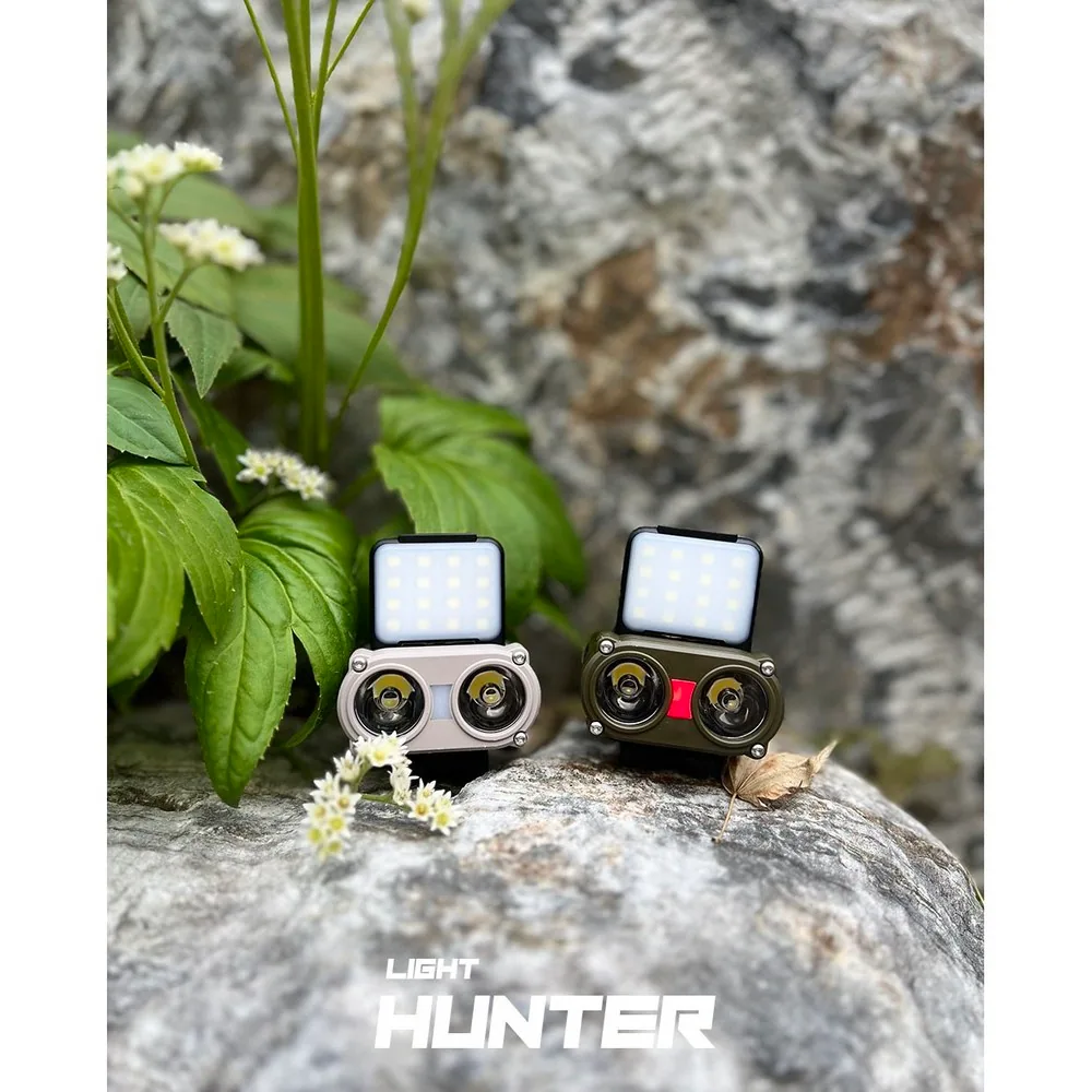 라이트헌터 X3 모션센서 캡라이트 헤드랜턴 LED 등산 해루질 낚시 이너캠핑 라이트, 블랙, 1개