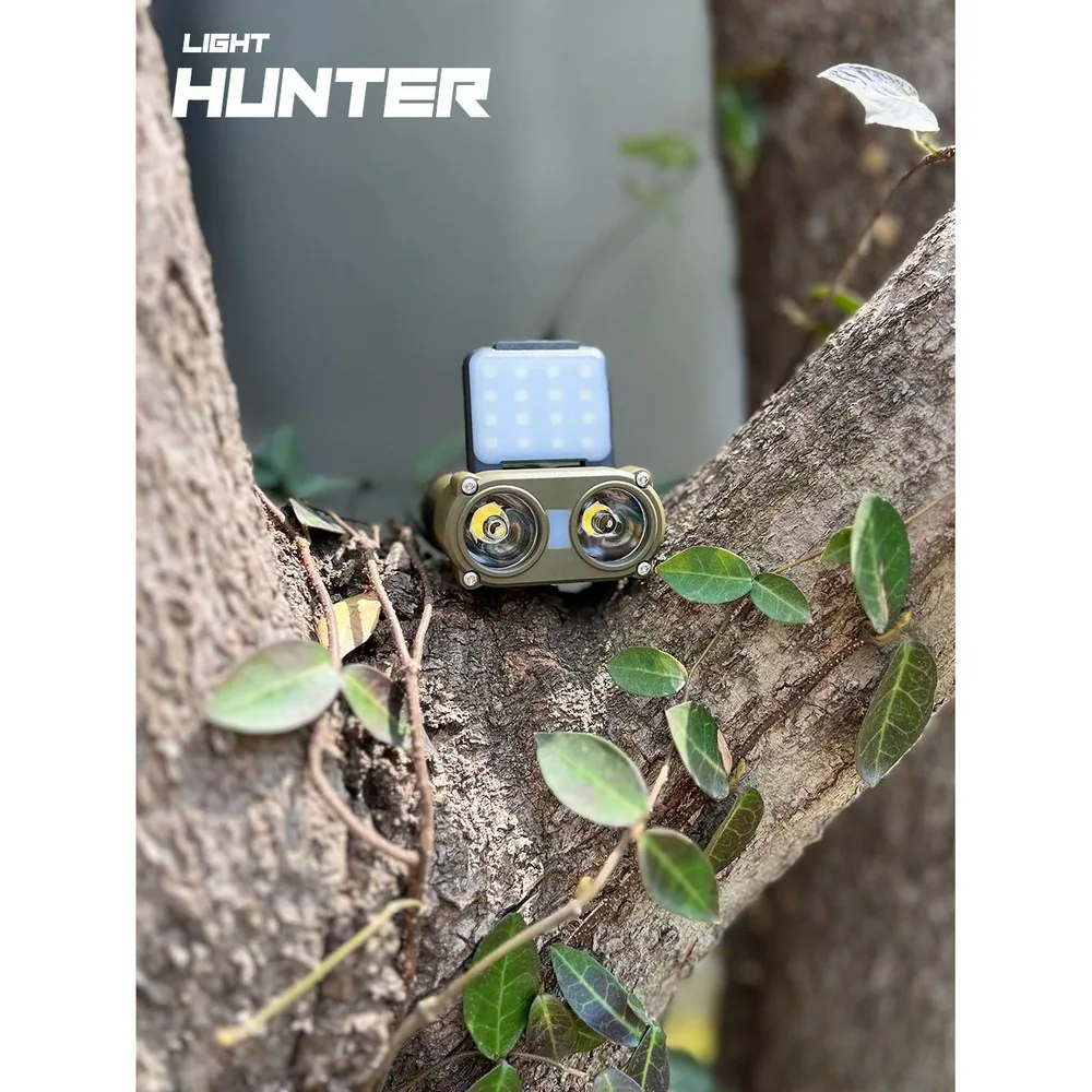 라이트헌터 X3 모션센서 캡라이트 헤드랜턴 LED 등산 해루질 낚시 이너캠핑 라이트, 블랙, 1개