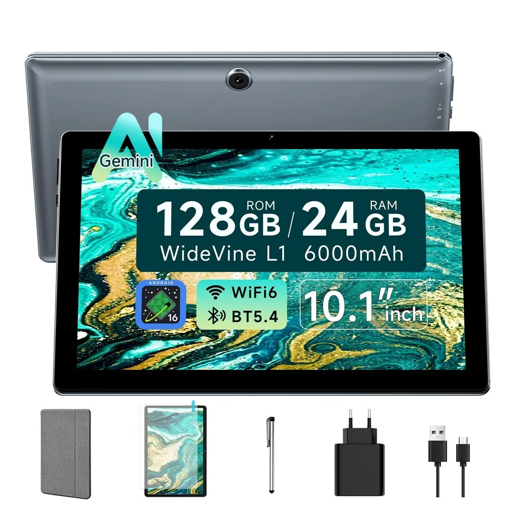 BMAX 2026 가성비태블릿추천 24(4+20)GB+128GB 5G WiFi 안드로이드16 인강용태블릿 6-in-1 세트 - I9 PLUS