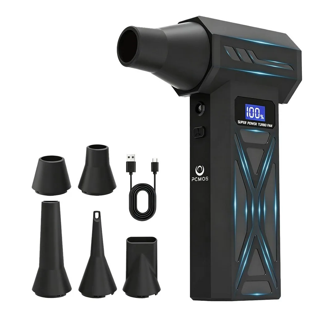 P70 4단계 터보 제트 블로워 무선 에어건 초고속 130 000RPM LED 조명 & 배터리 잔량 표시 휴대용 포켓 사이즈 캠핑/자동차 세차/청소용