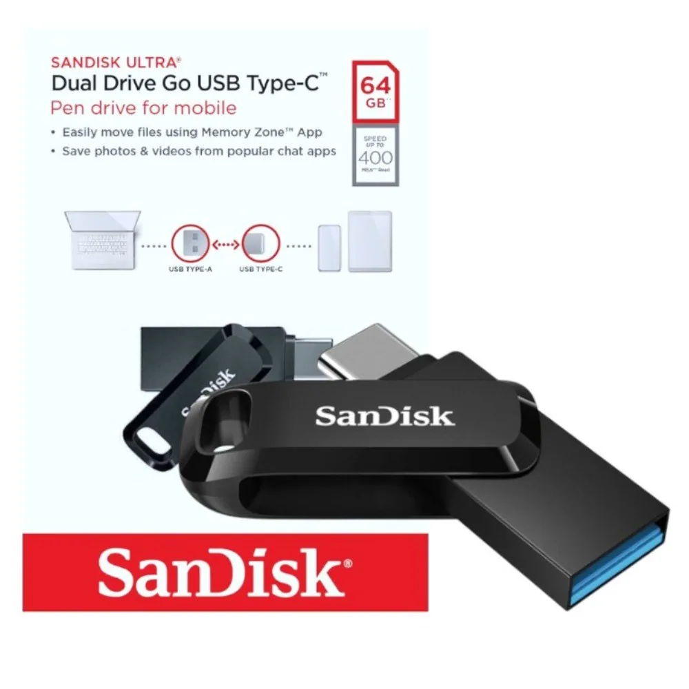 샌디스크 USB 메모리 DDC3 블랙 C타입 OTG 3.2 대용량