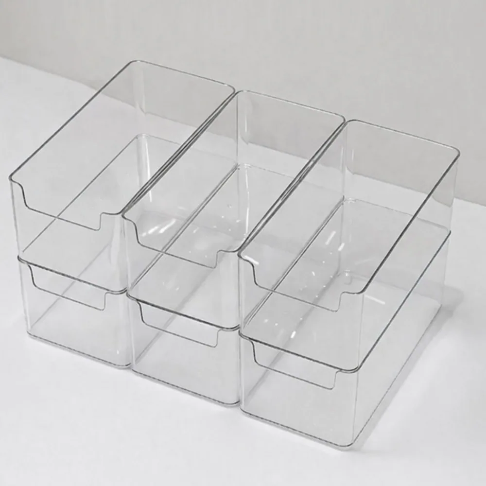 다용도 정리 수납함, 투명, 6개
