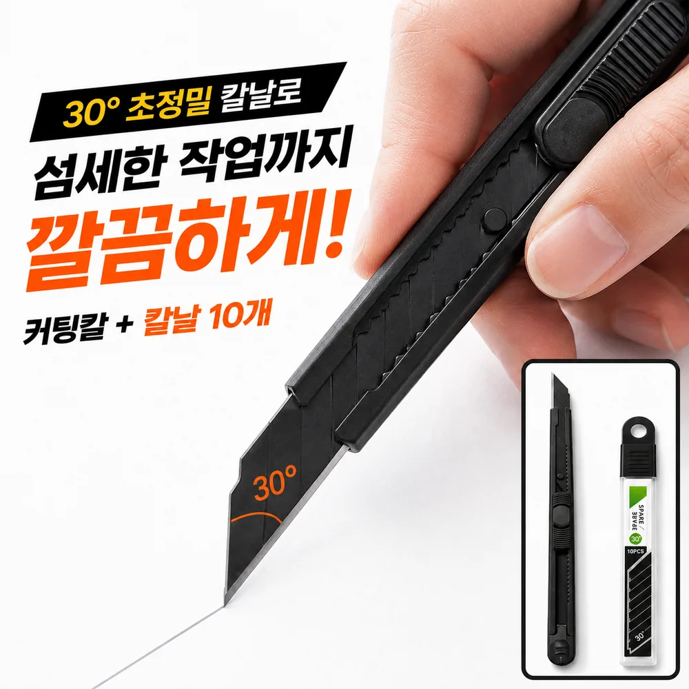 초정밀 30도 사무용 커터칼
