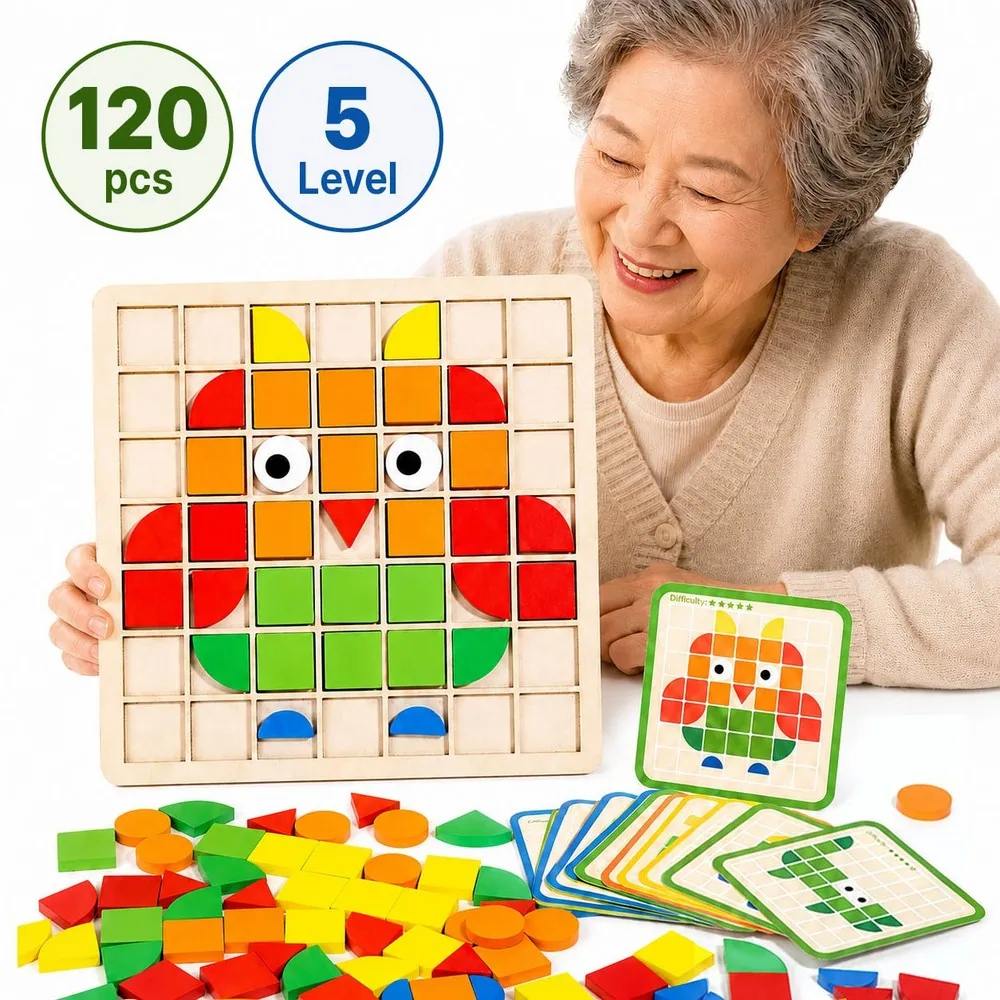 블레오 어르신 치매예방 교구 색깔 게임 퍼즐 120pcs