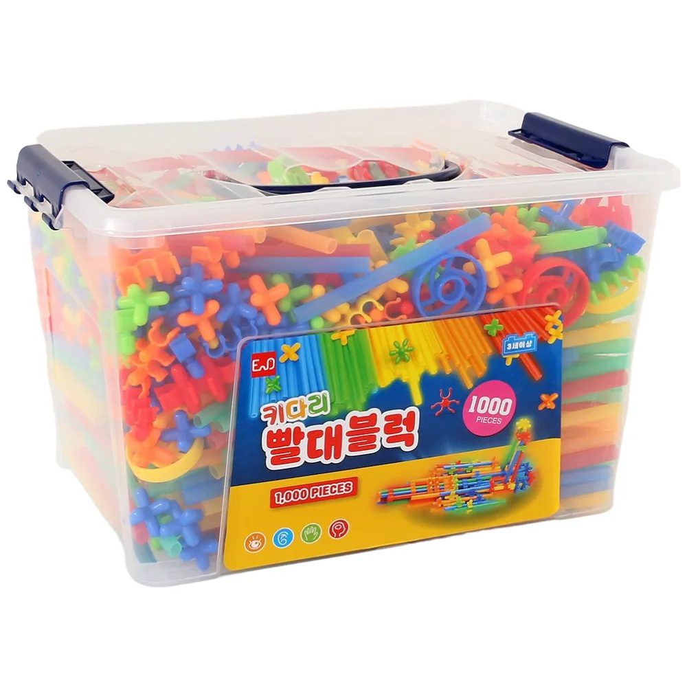 이앤오 키다리 빨대블럭 1000pcs